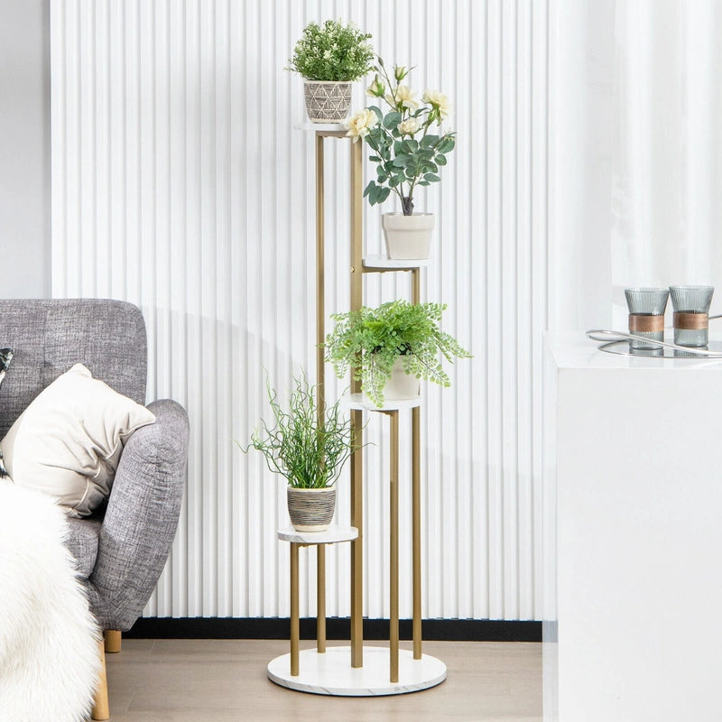 4-Tier Metal Plant Stand for Indoor Small Plants