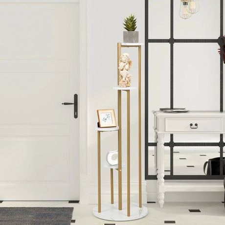 4-Tier Metal Plant Stand for Indoor Small Plants