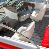 240 x 90 cm Non-Slip Marine Carpeting Mat-Dark Grey