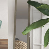 HOMCOM Full Length Mirror, 37 x 157 cm, Hanging or Freestanding, Rectangular Full Body Mirror for Living Room, Bedroom, Grey