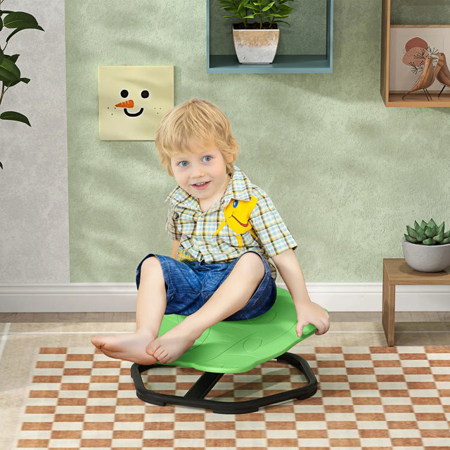 AIYAPLAY Elephant-Shaped Spinning Chair for Autism, 3-6 Years, Green