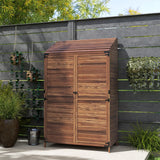Outsunny 103.5 x 59 cm Wooden Garden Shed - Brown