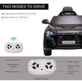 HOMCOM Licensed Audi RS Q8 Electric Ride On Car, with Remote Control, Black