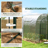 Outsunny 214cm x 118cm Walk-In Lean To Greenhouse, with Accessories