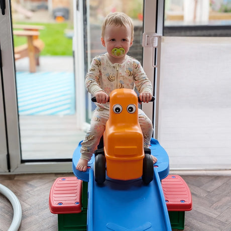 AIYAPLAY 3(m) Four-Piece Ride on Kids Roller Coaster w/ Non-Slip Steps, for Ages 2-5 Years - Multicoloured