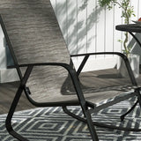 Outsunny Rocking Garden Chair - Light Brown