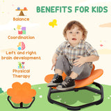 AIYAPLAY Sensory Spinning Chair for Kids, for Coordination, Balance, Orange