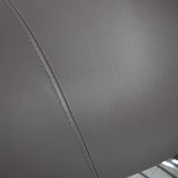 HOMCOM Cosmetic Stool 360 Rotate Height Adjustable Salon Massage Spa Chair Hydraulic Rolling Faux Leather Saddle Stool, Grey