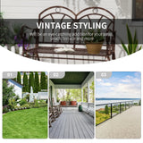 Outdoor Iron Rocking Chair-Bronze Red