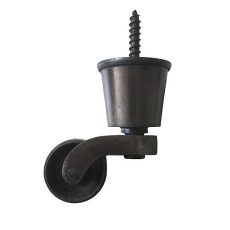 Polished Castors - 32mm (1 1/4") Antique Round Socket Castor