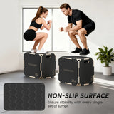 SPORTNOW Non-Slip Plyo Box, Corner-free Wooden Jump Box, 40.5 x 61 x 51 cm