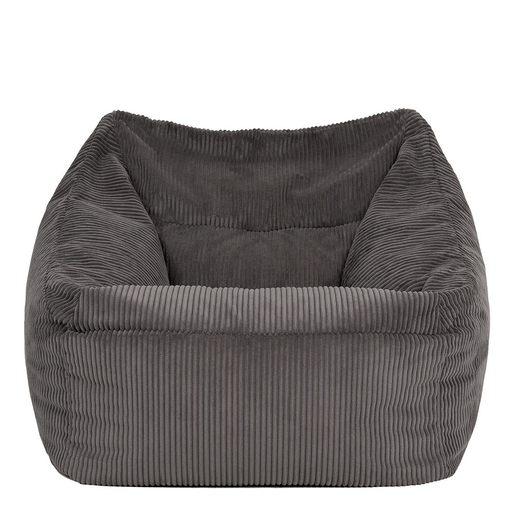 Cord Armchair - Charcoal Grey