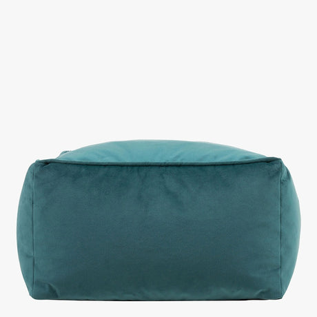 Amara Velvet Footstool - Teal