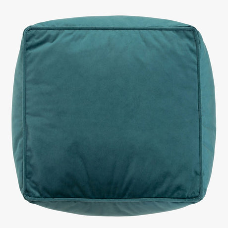 Amara Velvet Footstool - Teal