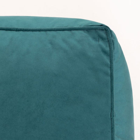 Amara Velvet Footstool - Teal