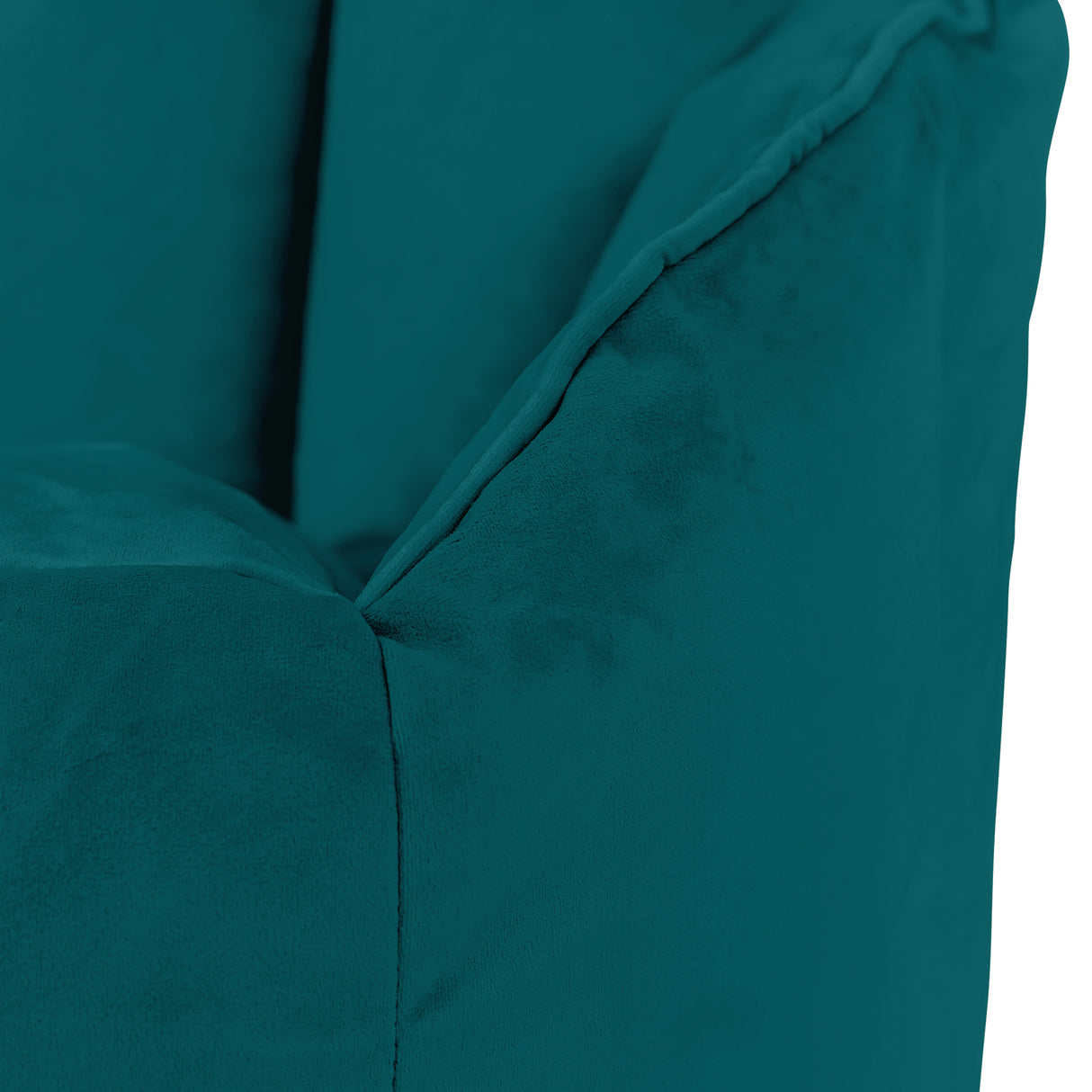 Velvet Accent Oyster Chair  - Teal