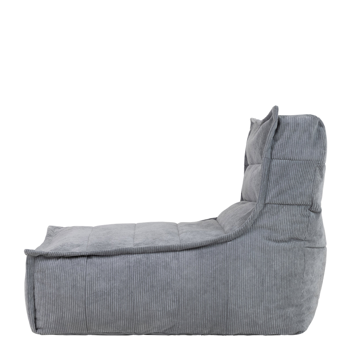 Cord Lounger - Charcoal Grey