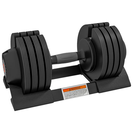 SPORTNOW Adjustable Dumbbells Set, 4-in-1 Weights Set with Storage Tray, Non-Slip Handle, 6kg, 11kg, 16kg, 20kg