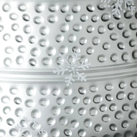 HOMCOM 66cm Hammered Steel Christmas Tree Base Collar