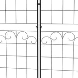 Outsunny Metal Trellis Set of 2, Garden Trellis for Climbing Plants Support Frames, Floral Design