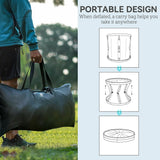 SPORTNOW 210L Outdoor Ice Bath Tub, with Lid, Cover, Carry Bag, Black