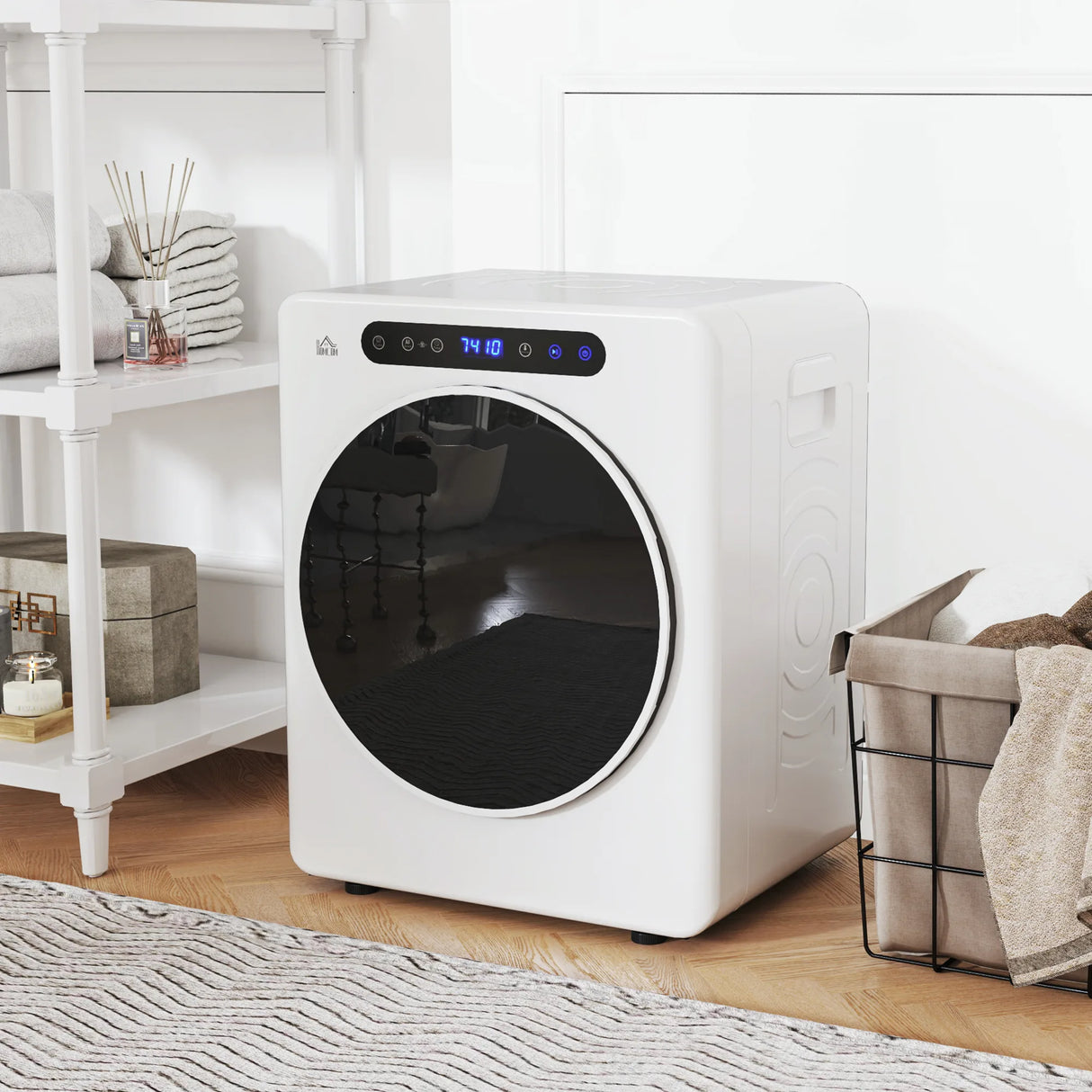 HOMCOM 4kg Compact 40-60  Tumble Dryer - White
