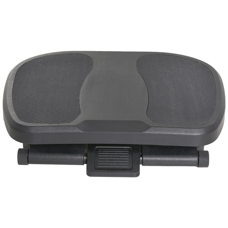 HOMCOM 0-30 Three-Height Under-Desk Support Footrest - Black