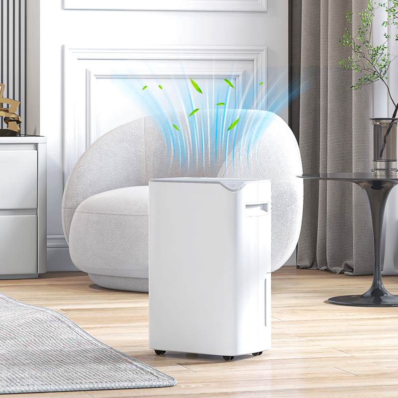 HOMCOM 20L/Day Dehumidifier, with Filter - White