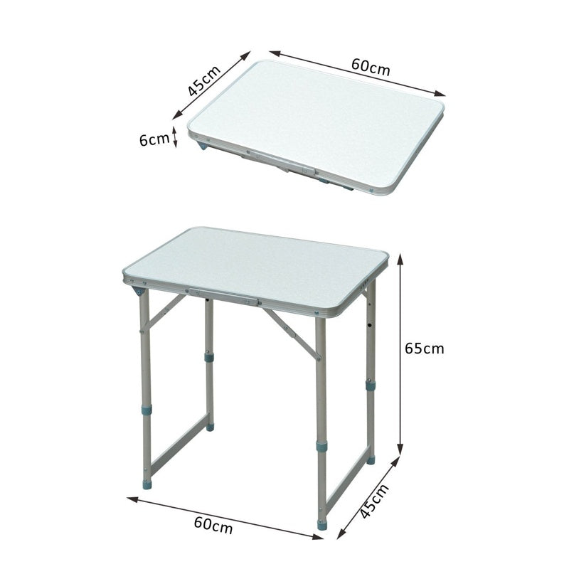 Outsunny Patio Foldable Picnic Table-Silver