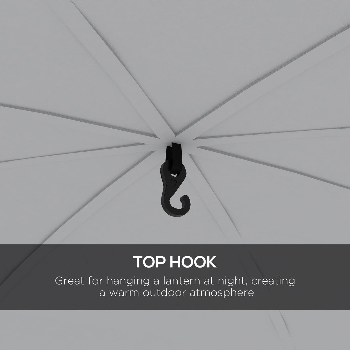 Outsunny 3.5 x 3.5M Camping Gazebo, Outdoor Event Shelter Dome Tent Garden Sun Shelter Patio Spire Arc Pavilion Camp Sun Shade Tent for 6-8 Person, Green