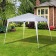 Outsunny 3 M x 3 M Base/ 2.5 M x 2.5 M Top Pop Up Gazebo with Carry Bag, Height Adjustable Slant Leg Party Tent Instant Event Shelter for Garden, Patio, White