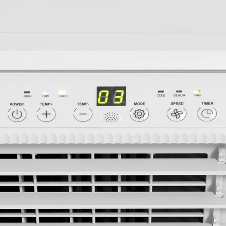 HOMCOM 9,000 BTU Mobile Air Conditioner for Room up to 28m2, with Dehumidifier, 24H Timer, Wheels, Window Mount Kit