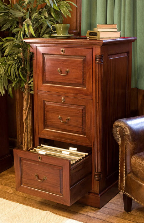 La Roque Three Drawer Filing Cabinet