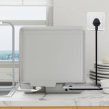 HOMCOM Table Top Dishwasher with Built-in 6L Water Tank, Mini Countertop Dishwasher with 6 Programs, 4 Place Settings, Silver Tone
