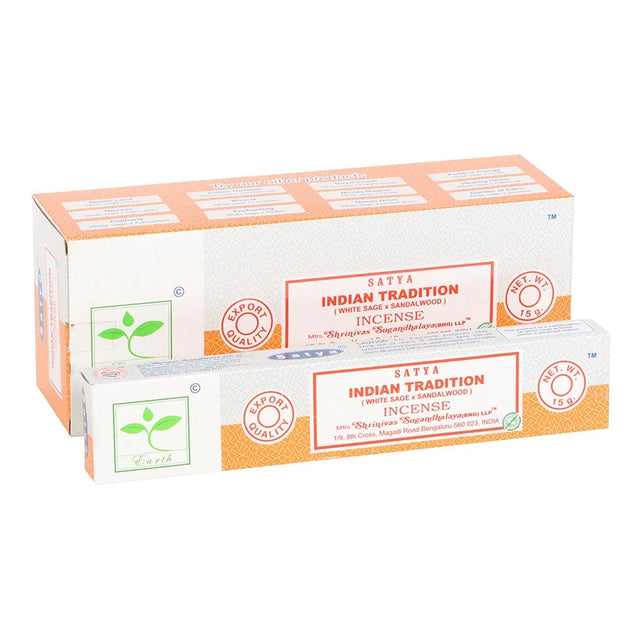 Set of 6 Earth Satya Indian Tradition Incense (12/50)
