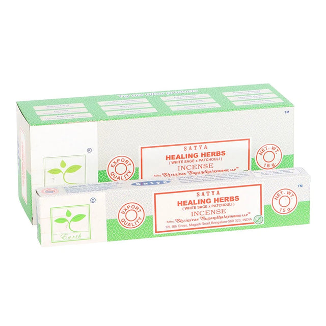 Set of 6 Earth Satya Healing Herbs Incense (12/50)