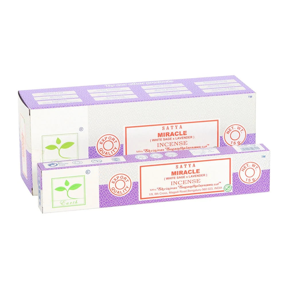Set of 6 Earth Satya Miracle Incense (12/50)