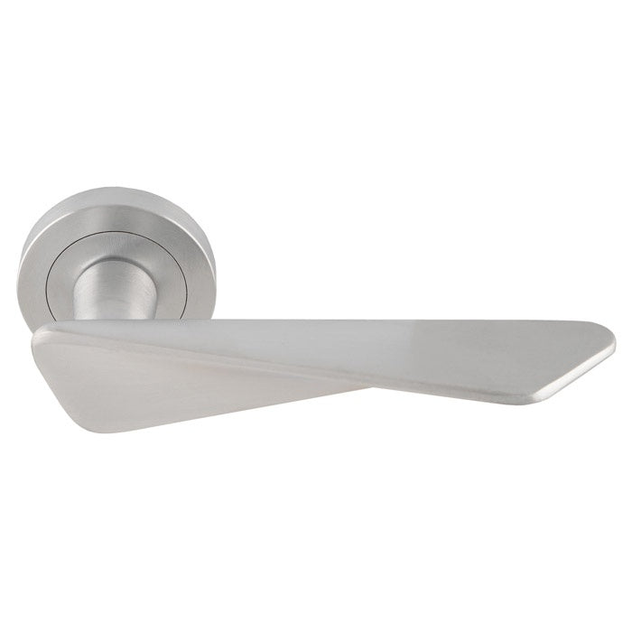 INTONA LEVER ON CONCEALED FIX ROUND ROSE CSA (SATIN CHROME) - SATIN CHROME - PAIR