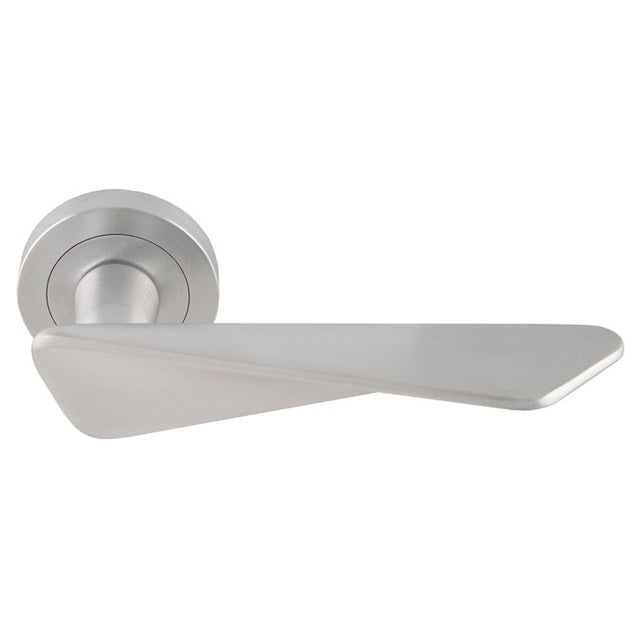 INTONA LEVER ON CONCEALED FIX ROUND ROSE CSA (SATIN CHROME) - SATIN CHROME - PAIR