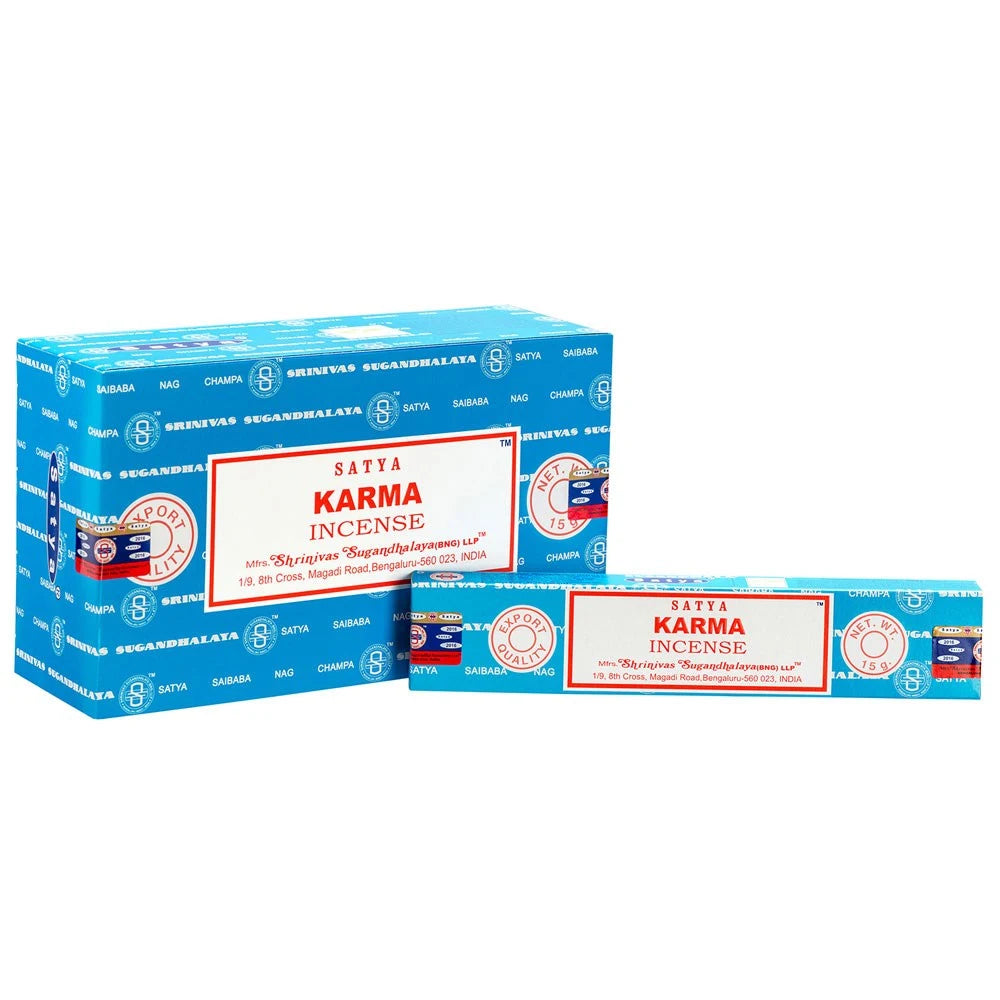 Set of 12 Karma Incense Sticks by Satya (12/50)