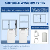 HOMCOM 12,000 BTU Multi-Mode Mobile Air Conditioner - White