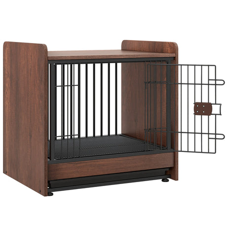Dog Crate Furniture Indoor Dog Cage with Removable Tray