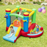 Inflatable Bounce House Kids Music-Themed Castle Sound Interaction Inflatable Bouncer without Blower