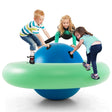 7.5 Foot Giant Inflatable Dome Rocker Bouncer with 6 Built-in Handles for Kids-Green