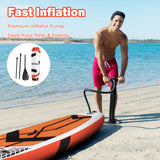 10.5 Feet Inflatable Stand Up Paddle Board with Carrying Bag and Aluminum Paddle-M