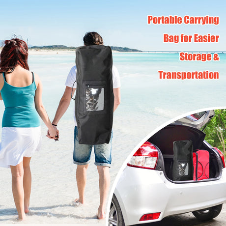 10.5 Feet Inflatable Stand Up Paddle Board with Carrying Bag and Aluminum Paddle-M