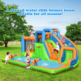 Inflatable Water Slide with Dual Climbing Walls and Blower Excluded