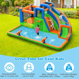 Inflatable Water Slide with Dual Climbing Walls and Blower Excluded