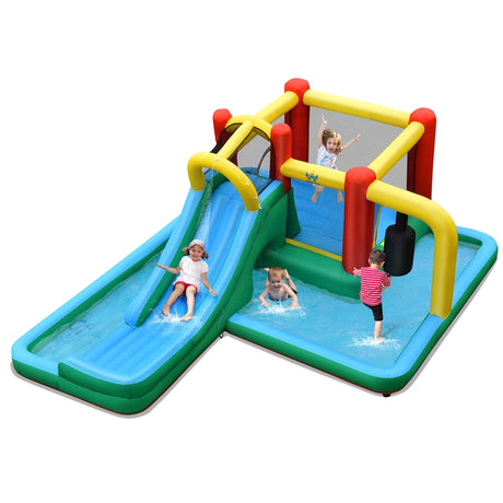 Kids Inflatable Water Slide Bounce House without Blower