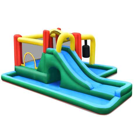 Kids Inflatable Water Slide Bounce House without Blower